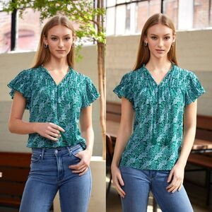 Rungolee Kingsley Blouse L NWOT $239